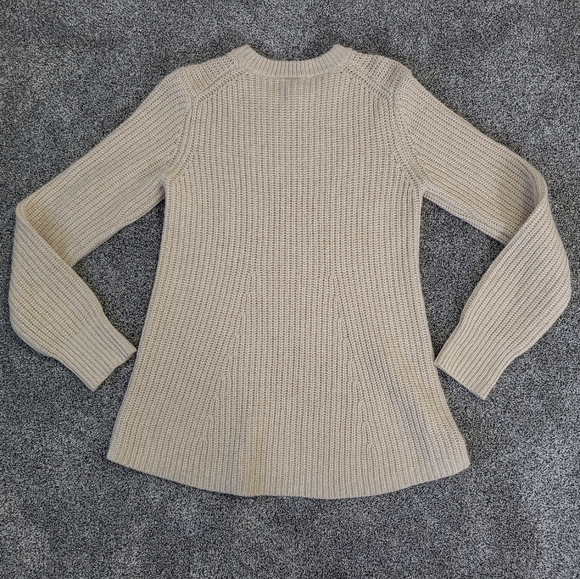 Athleta Sierra Wool Blend Oatmeal Cream Sweater Size XS - Picture 7 of 12